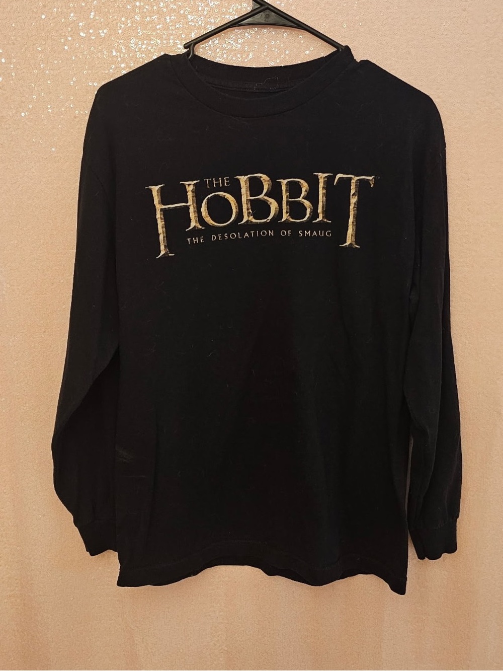 The Hobbit "The Desolation of Smaug" Black Long Sleeve Tee